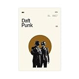 JACRAVAL Daft Punk Album Poster 1 Canvas Poster Wall Art Decor Print Picture Paintings for Living Room Bedroom Decoration Unframe:12x18inch(30x45cm)