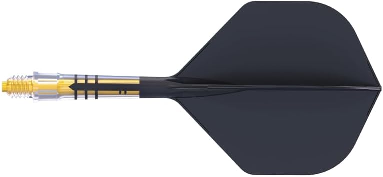 CUESOUL ROST T19 - Eje de dardos integrado de carbono y forma estándar de vuelo, juego de 3