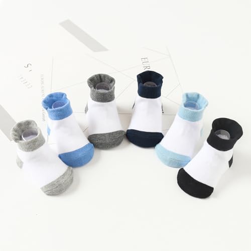 Image of MOMISY Baby Girl Boys children Non Slip Socks Toddlers Infant Warm Cotton Stretch Anti skid Socks-6 Pairs