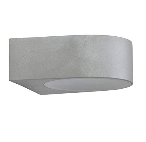 Brilliant AG Tyler - Applique esterna in metallo/vetro 60 W e27 Titanio, glühbirne, elettrico