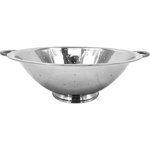 Heavy Duty 39cm Stainless Steel Colander with Dual Sturdy Handles – Extra Large Strainer for Pasta, Rice & Vegetables in Home & Commercial Kitchens - Image 9