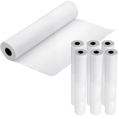 Image of Exam Table Paper - 18''X225' Disposable Smooth Medical Barrier Cover Roll - Wide Paper Rolls for Spas, Daycares, Doctors, Chiropractors, Examination and Massage Tables (6)