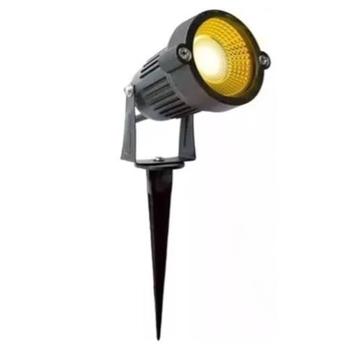 Luminária Espeto Spot Jardim Led 7W Bivolt Branco Quente IP65 Pro...