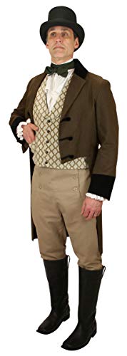 Historical Emporium Men's Tapestry Formal Suit Vest, Victorian Edwardian Tuxedo Dress Mansfield Waistcoat4