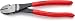 Produktbild KNIPEX Kraft-Seitenschneider mit Kunststoff überzogen schwarz atramentiert 200 mm, 74 21 200