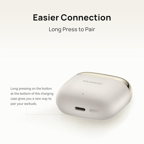 HUAWEI FreeBuds SE 3 Earbuds, 42-Hour Battery Life, Fine-grained Meets Futuristic, 3-Hour Listening on a 10-minute Charge, Long Press to Pair, Robust Bluetooth 5.4 Connections, IP54, Beige