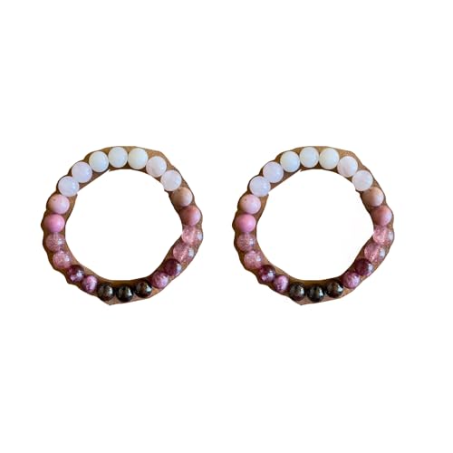Bracelet en cristal lithothérapie amour fleur de pêche agate rose