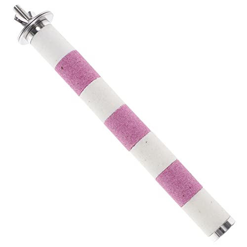 PartyKindom Papageiensitzstange 20cm aus Edelstahl Bissfester Kratzstock für Vogelkäfig Spielzeug für Wellensittiche Papageien und Ziervögel
