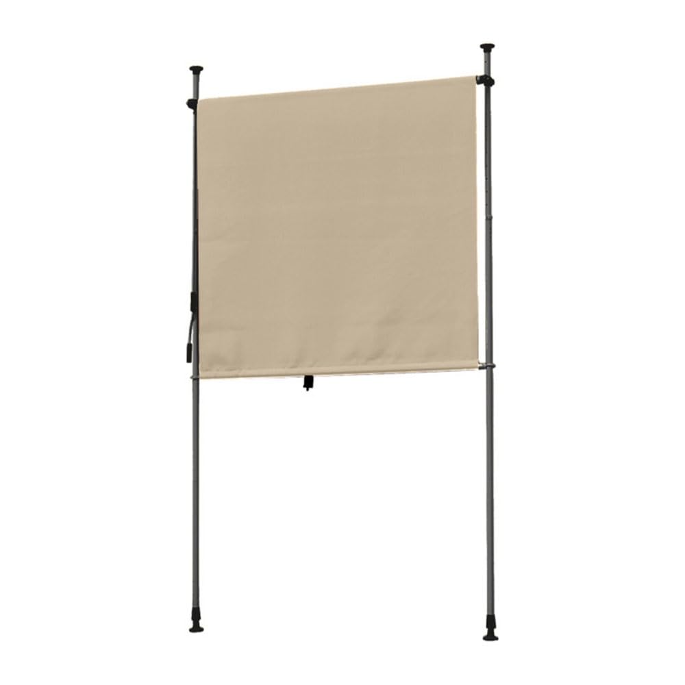 Manta de soldadura, pantalla de privacidad, protección UV retráctil para balcón y patio, impermeable, configuración sin taladros, altura y ancho ajustables, resistente al viento (3 x 2,7 m)