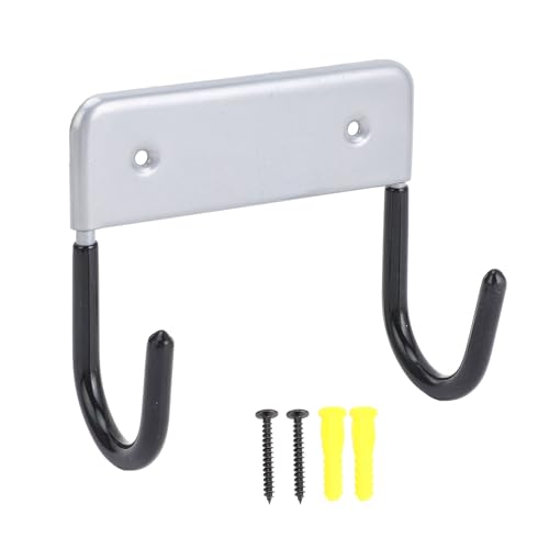 Ironing Board Hanger, Wall Mount Space Saving Over The Door Ironing Board Holder Wall Mount Ironing Board Iron Rack Iron Board Holder for Laundry Rooms (Silver Grey)
