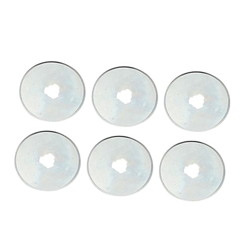 LALAFINA Super Thin 0.3mm Rotary Cutter Blades 6pcs 45mm Circle Cutter Tool for Multi-layer Cutting Sewing Leather