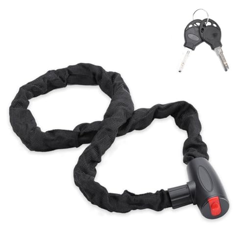Quystetes Candado Antirrobo para Bicicleta de Montaña de 60 Cm, Candado de Cadena para Bicicleta Eléctrica de Montaña