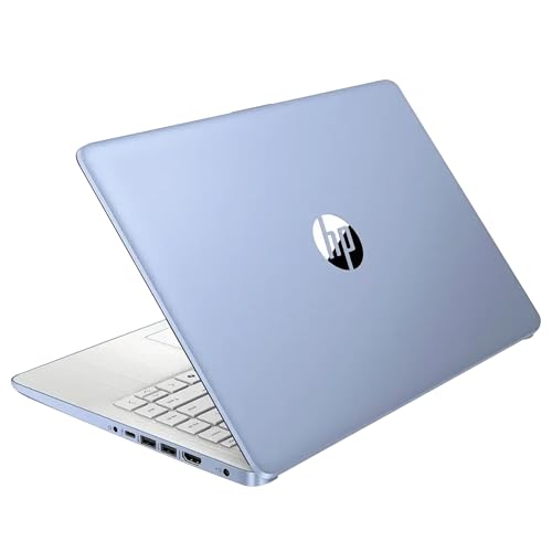 Image of HP Stream 14 inch HD Laptop, Intel Processor N150, 4GB RAM, 128GB UFS, Intel Graphics, Copilot, Fast Charge, Wi-Fi 6, Windows 11 S, Sky Blue (Renewed)