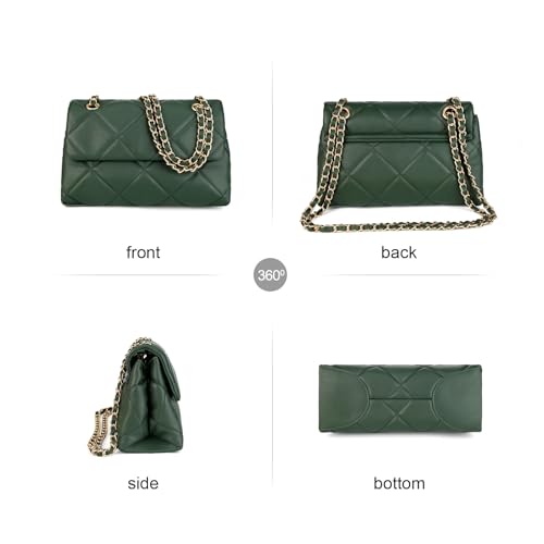 Image of Gladdon Quilted Crossbody Purses for Women Small Ladies Shoulder Bags with Chain Trendy Clutch Purse Cute Designer Bag
