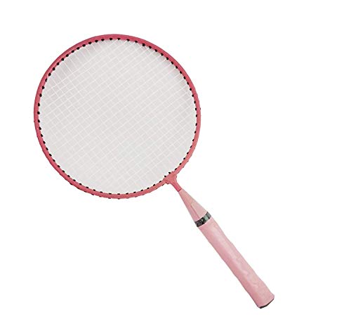 Image of 2 Pcs Set Kids Badminton Steel Short Handle Badminton Racquets (Colour May Vary) Badminton Racket for Kids - Baby Badminton Toy Set for Children with Shuttlecocks and Backpack | BR01