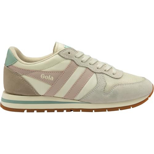 Gola Women's Daytona Sneaker, Off White/Rose/Surf, 6