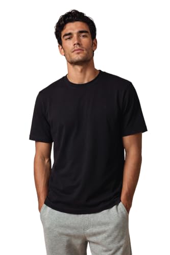 Image of Van Heusen Men's Crew Neck T-Shirt - Soft & Breathable Cotton | Regular Fit | Comfortable Everyday Casual Wear | Short Sleeves | Summer Favorite |Solid Colors | Style 60052|Available in Pack of 1 & 2