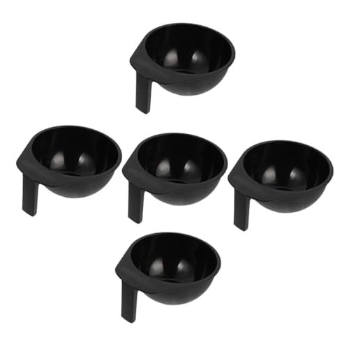 Ipetboom 1set Hair Dye Bowls Professional Color Mixing Bowls for Hair Salon Washable Reusable Convenient Storage Sturdy Design for Easy Application and Mixing 5pcs
