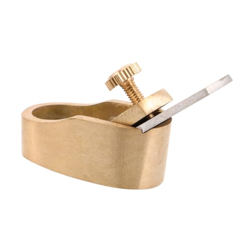 UPKOCH ミニバイオリン指板プレーナー 頑丈な真鍮製 木工用手動ツール 精密な指板で音質向上 楽器製作用工具
