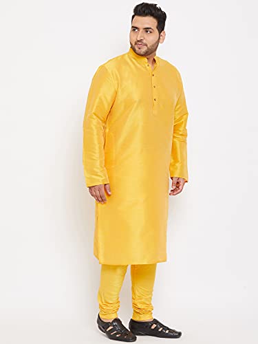 Image of VASTRAMAY Plus Size Men's Silk Blend Kurta Set-New