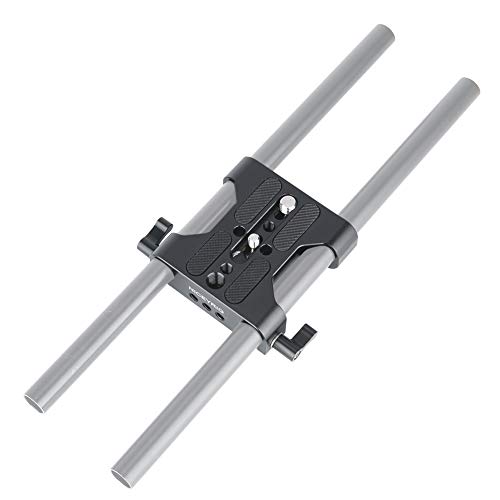 Niceyrig Multipurpose Camera Base Plate With 15Mm Rod Rail Clamp For Dslr Rig Support System #TOP6