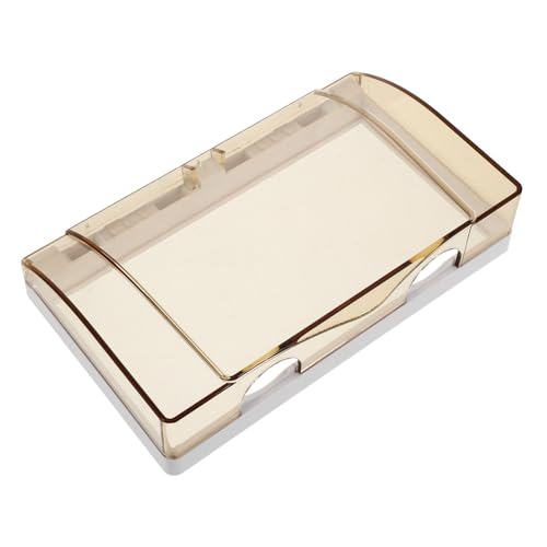 IWOWHERO Anti-shock Protective Cover Transparent Switch Button Covers Fires Alarms Cover Toilet Push Button Lid Electric Covers for Outlets Light Switch Guard Plug Protector Golden Plastic