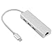 Price comparison product image Fdit DM USB C To Ethernet Hub Adapter, USB-C Hdmi 4K USB 3.0 To RJ45 Gigabit Lan Ethernet Network Adapter Plug