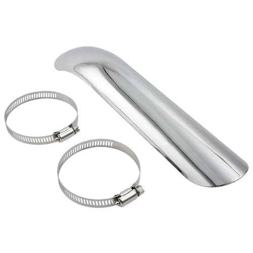 Abrazadera escape con protector térmico Suzuki C50 C90 para viajes largos