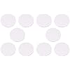 ARTIBETTER 10 Pack Round Canvas for Painting, 4 Inch Small Circle Canvas Boards for Oil & Acrylic Paint, Blank Circular Shaped Art Panels Bulk for Artists Students, White Mini Cotton Board