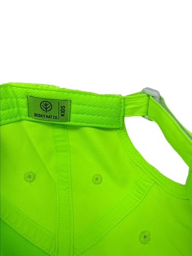 Kids Water Proof Safety Hat Neon Green2