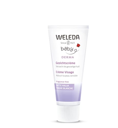 Crema Facial Bebé de Malva Blanca, Piel átopica o muy delicada - Weleda (50 ml) - Se envía con: muestra gratis y tarjeta-marcápaginas!