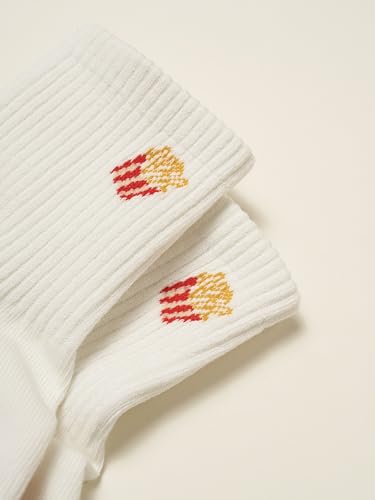 Image of Shapes Studio Half Calf Grip Socks, Cute Fruit Pilates Socks, Ruffle Socks, Non-Slip for Barre Yoga