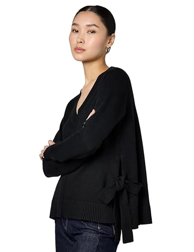 Image of Rent The Runway Pre-Loved Black Tie Side Sweater