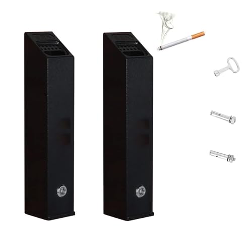 Cendrier extérieur inox mural durable et sécurisé pour terrasses pro