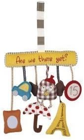 Mamamia Baby Stroller Attachment Activity Travel Charm Toy Infant Car Seat Toy- Are We There Yet Accessory for Baby Strollers