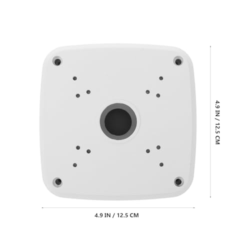 Boîtier de jonction pour caméra de sécurité blanc en aluminium pour support mural - 4