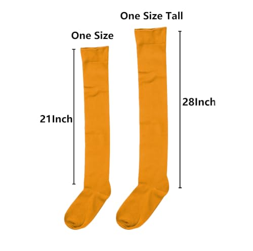 Image of Bestjybt Women Thigh High Socks Cotton Warm Long Over Knee High Stockings