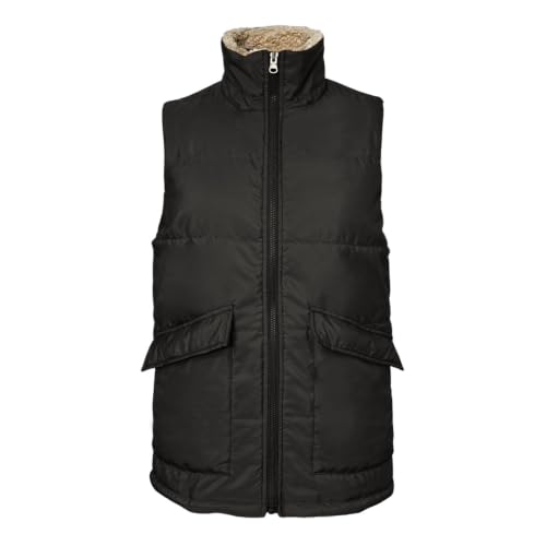 Aniywn Mens Puffer Vest Black Full Zip Sleeveless Thermal Winter Jacket - image 3