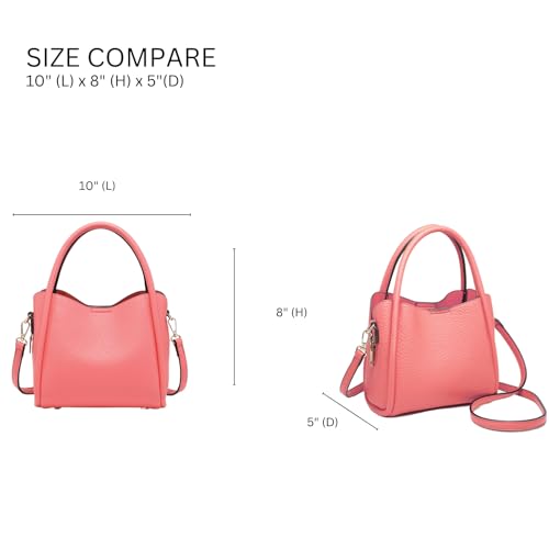 Ruby Handbags and Purses Vegan Leather Shaped Top Handle Satchel Ladies Shoulder Tote Bag Hobo Purse for Women3