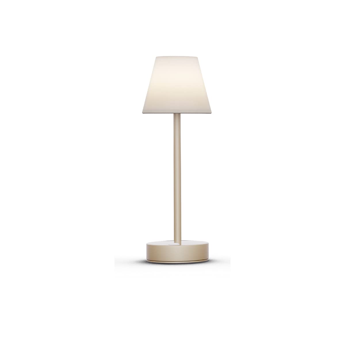 Lampe à poser MOOVERE 30cm hauteur extérieur/intérieur avec Batterie rechargeable (ø11x32 cm) (Brass Laiton)