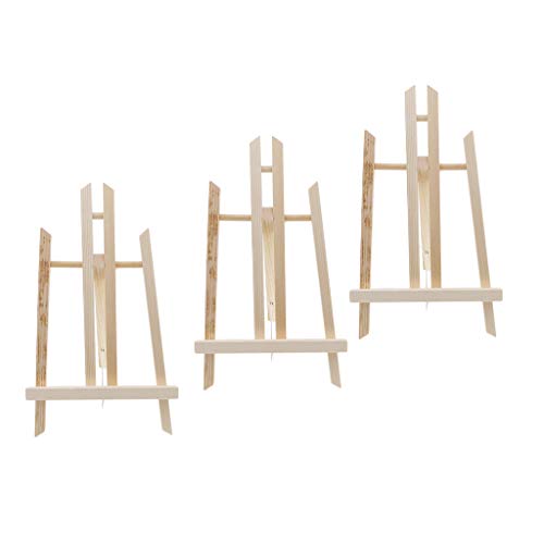 kowaku 3Pc Dobrável de Madeira de Pinho Tripé Cavalete Arte Imagem Foto Suporte para Diaplay Suporte