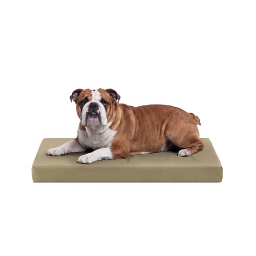 K9 Ballistics Tough Ripstop Orthopedic Crate Bed, 35 x 22, Sage Green
