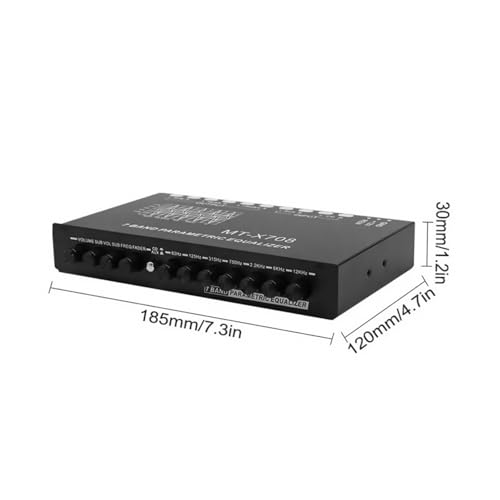 Égaliseur audio de voiture et égaliseur numérique réglable avec interface simple - 2