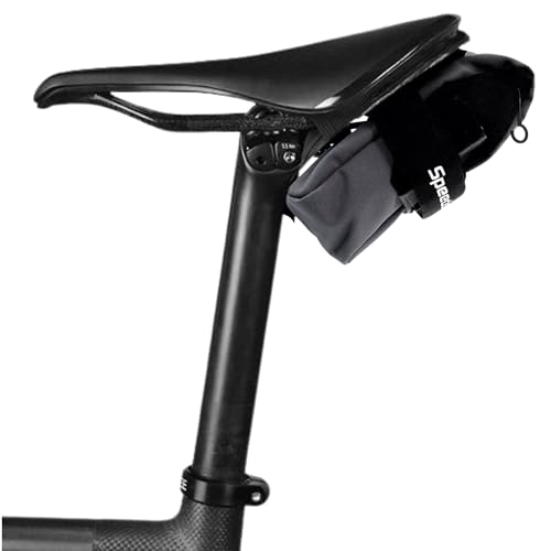 Image of SpeedSleev Ranger 2.0 - Pro-Level Bike Saddle Bag for MTB & Gravel Riders - Ballistic Nylon Construction - Ultra-Stable Storage - Waterproof Under Seat Pack - Large - Grey