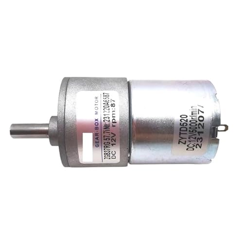 Moteur CC avec réducteur ZGB37RG à arbre central de 570 tr/min : la précision mécanique stable