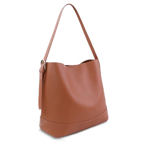 Bucket Bag,Women's Satchel Handbags Trendy,Leather Shoulder Purses for Women,Adjustable Strap