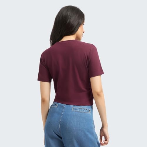 Image of Wellbi Women's Bamboo Crop Top, Soft & Breathable Moisture-Wicking Fabric, Stretchy Eco-Friendly Crop Top for Girls, Lightweight Comfortable Top, Yoga, Gym & Casual Use
