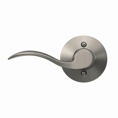 Schlage Lock Company Accent Left Handed Lever Non-Turning Lock, Satin Nickel (F170 Acc 619 LH)