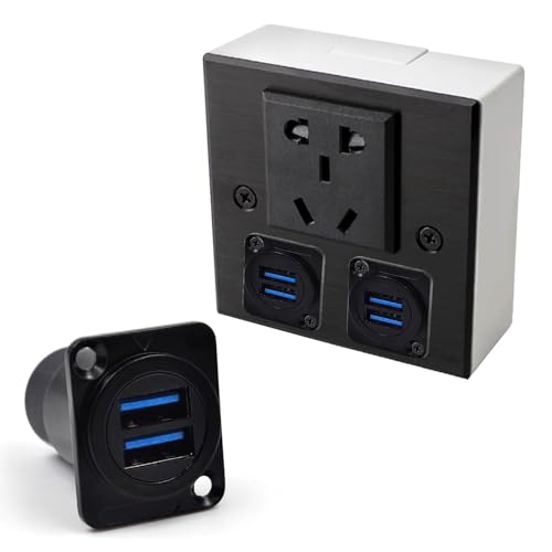 Conector Doble USB 3.0 Panel Mount 5 Piezas miniatura 6