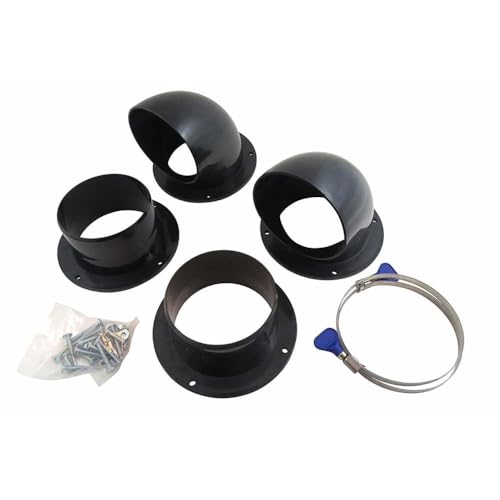 Taytools 114971 4 Inch Dust Collection Cyclone Separator Kit for Trash Cans, Barrels or Custom Built Containers